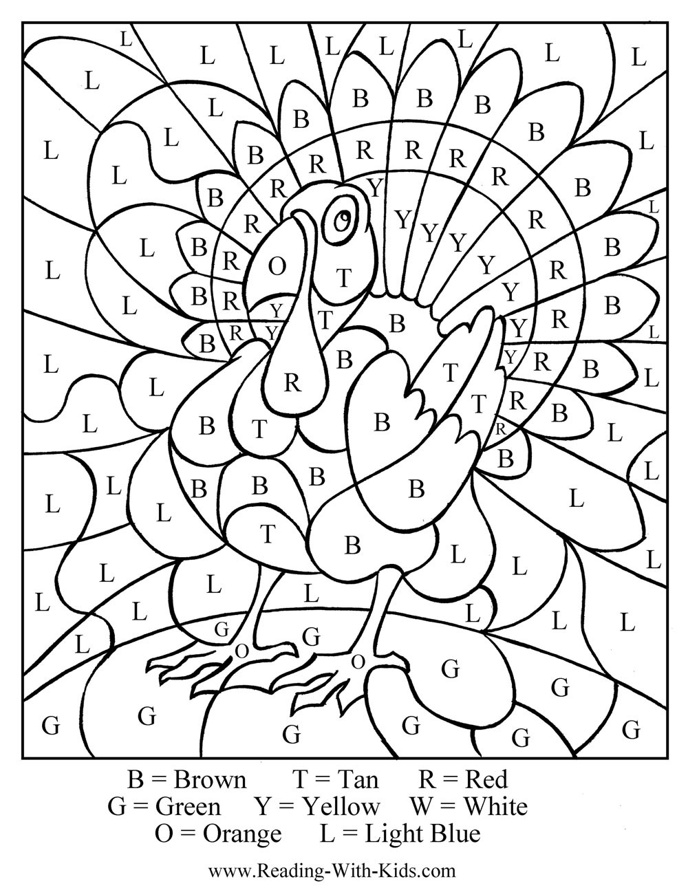 Thanksgiving Turkey Printable
 Free Thanksgiving Coloring Pages & Games Printables