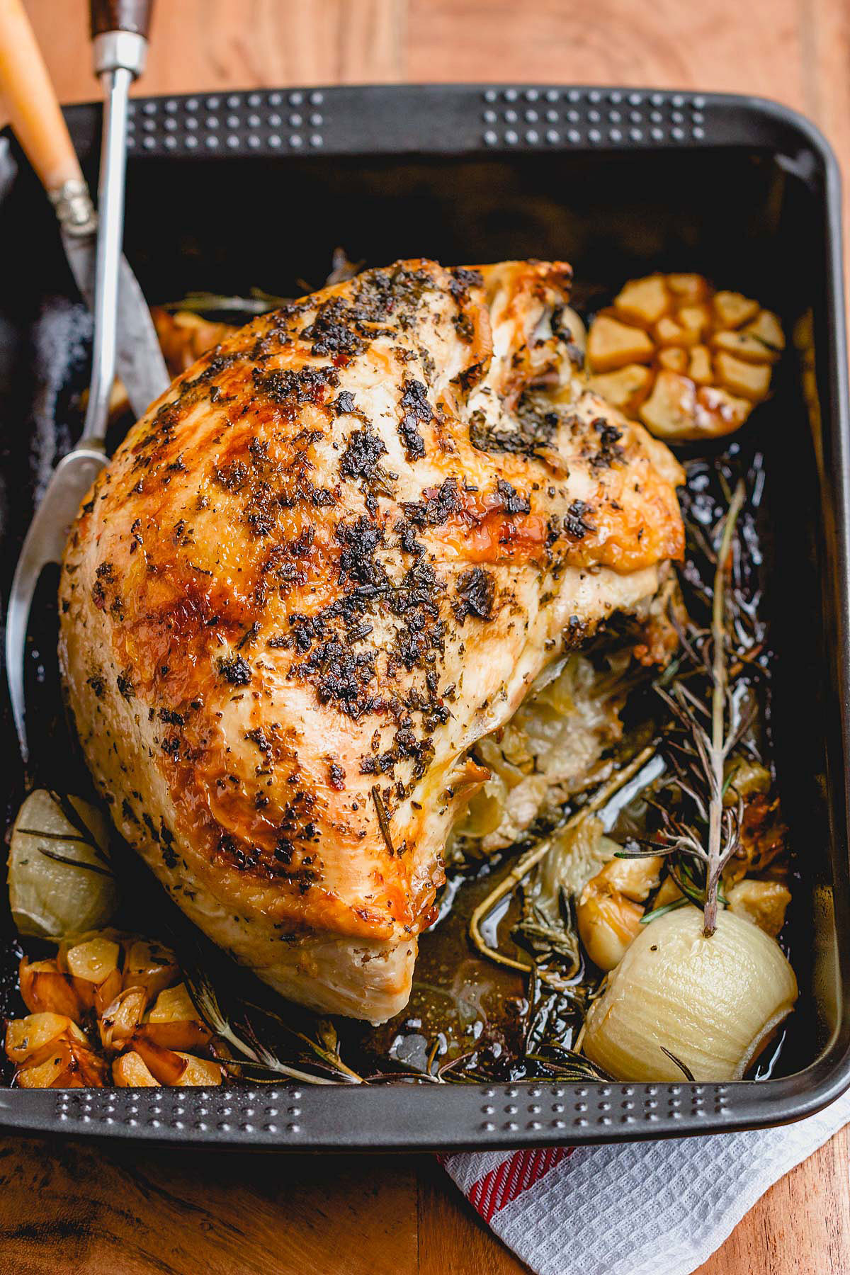 Thanksgiving Turkey Recipe
 Roasted Turkey Breast Recipe with Garlic Herb Butter