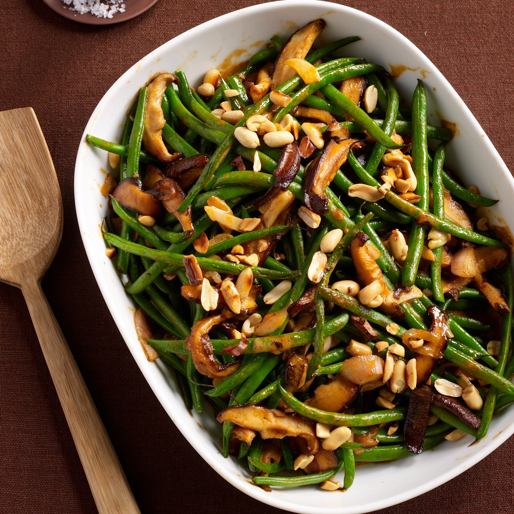 Thanksgiving Vegetarian Recipes
 Green Bean Casserole with Red Curry and Peanuts Recipe