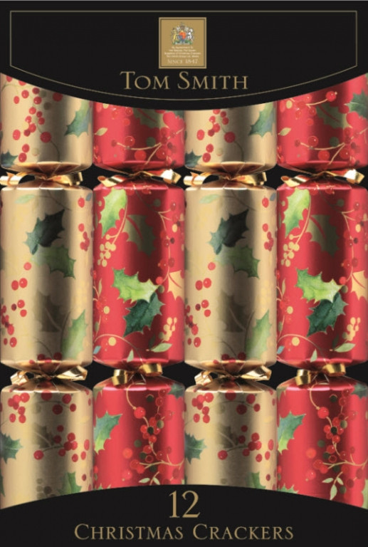 Tom Smith Christmas Crackers
 Traditional Foliage Cube Christmas Crackers