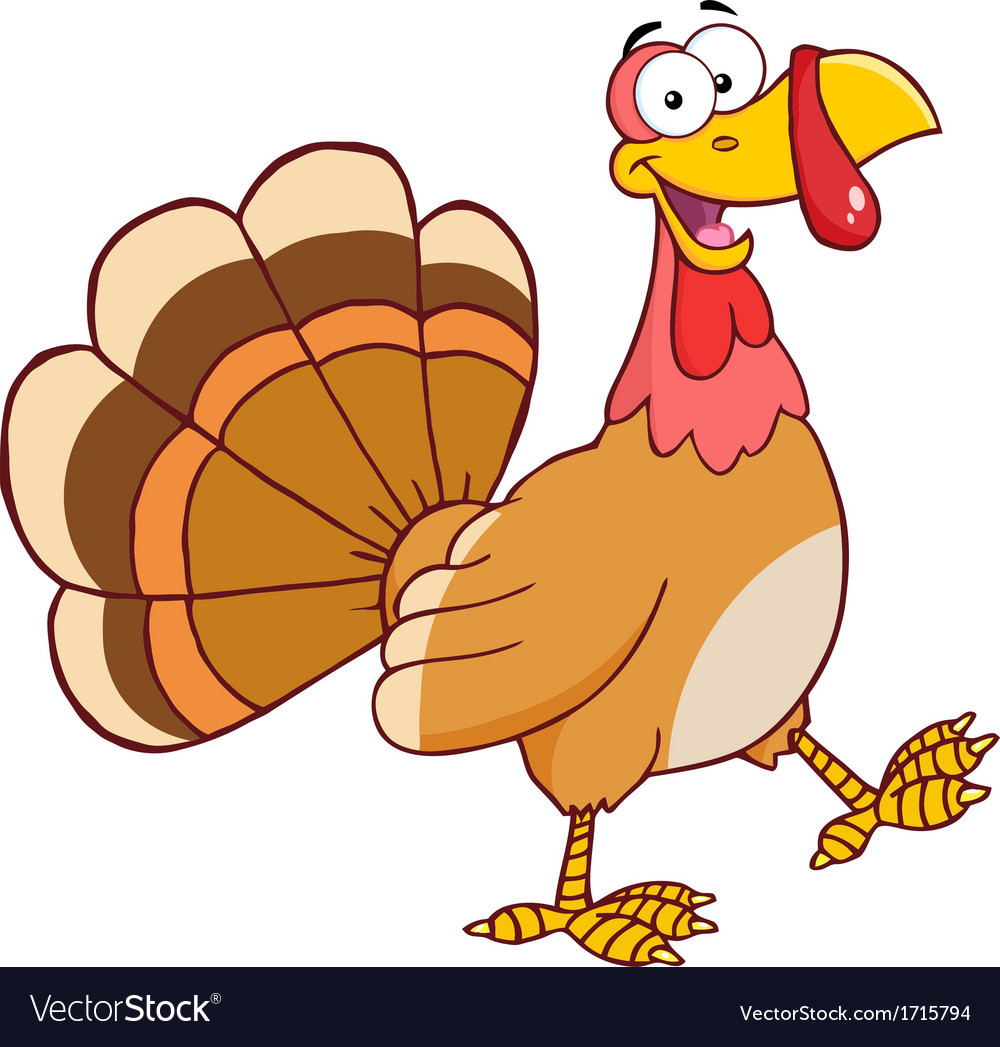Turkey Cartoons Thanksgiving
 Thanksgiving turkey cartoon Royalty Free Vector Image
