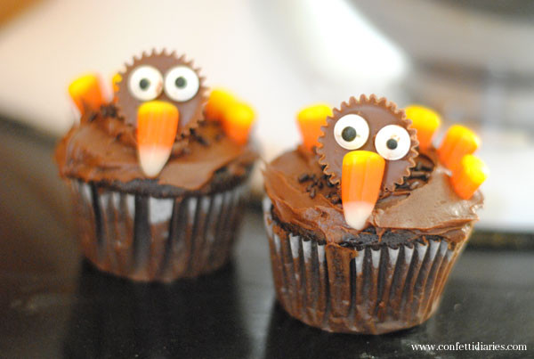 Turkey Cupcakes For Thanksgiving
 Thanksgiving Turkey Cupcakes KATARINA S PAPERIE