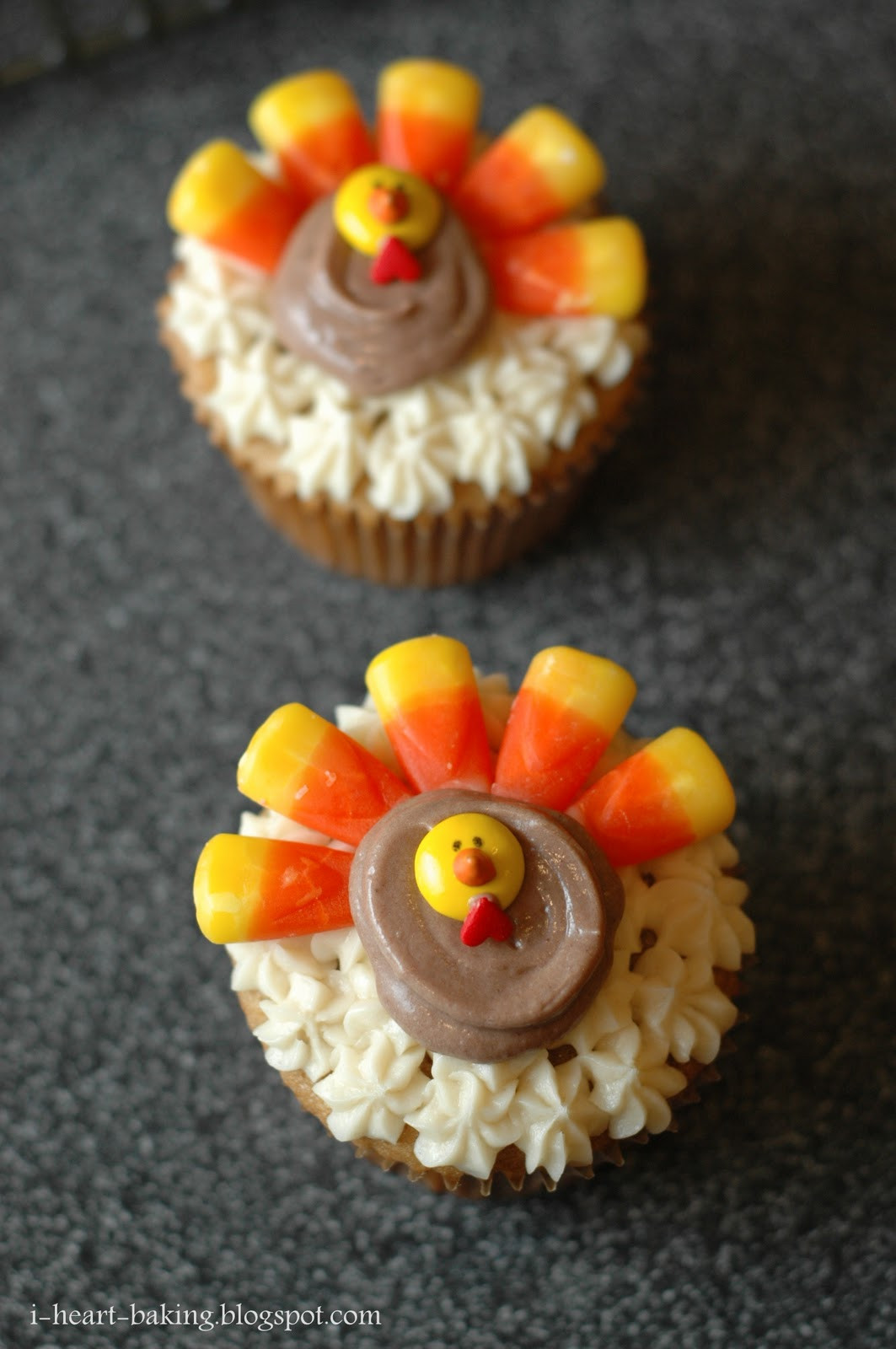 Turkey Cupcakes For Thanksgiving
 i heart baking thanksgiving turkey cupcakes brown