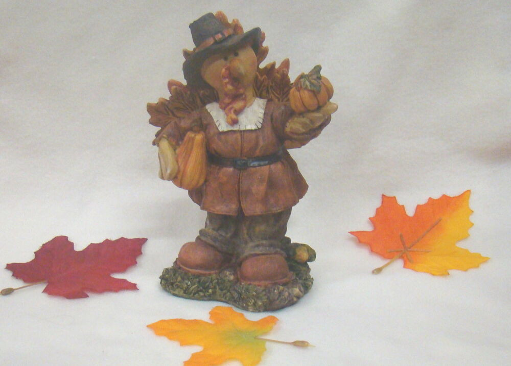 Turkey Figurines Thanksgiving
 Ceramic Resin Thanksgiving Harvest Turkey Figurine