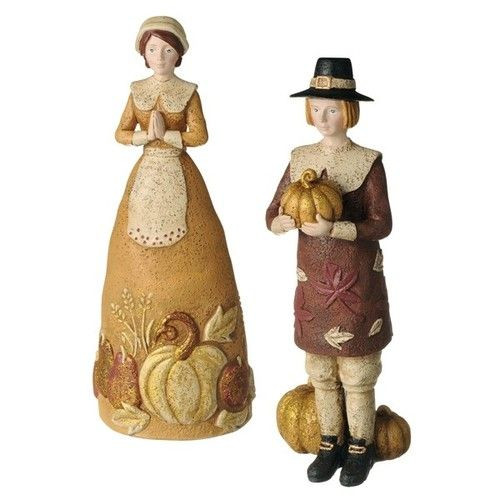Turkey Figurines Thanksgiving
 Pilgrims Figurine and Thanksgiving on Pinterest