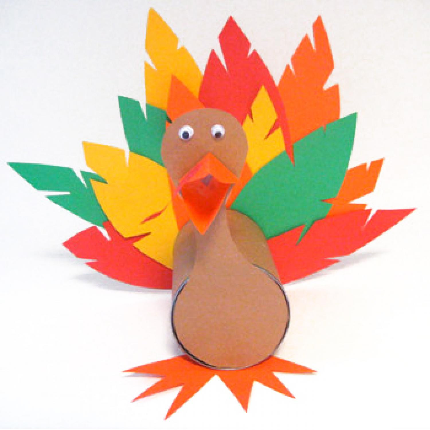 Turkey Ideas For Thanksgiving
 Simple No Mess Thanksgiving Craft