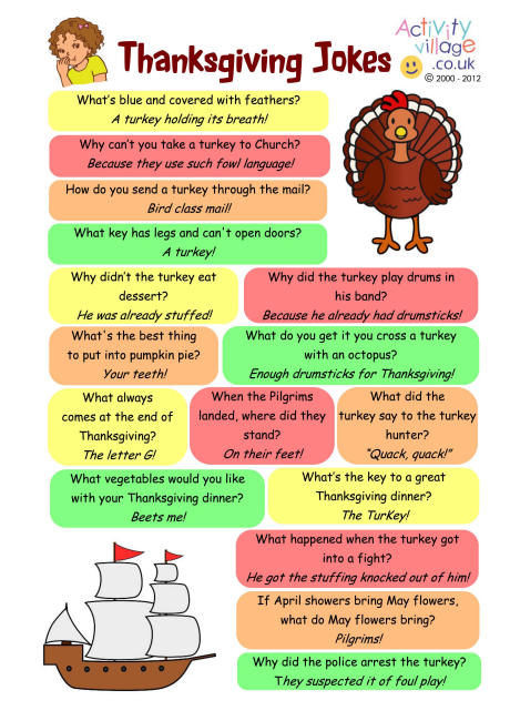 Turkey Puns Thanksgiving
 Thanksgiving Jokes s and for