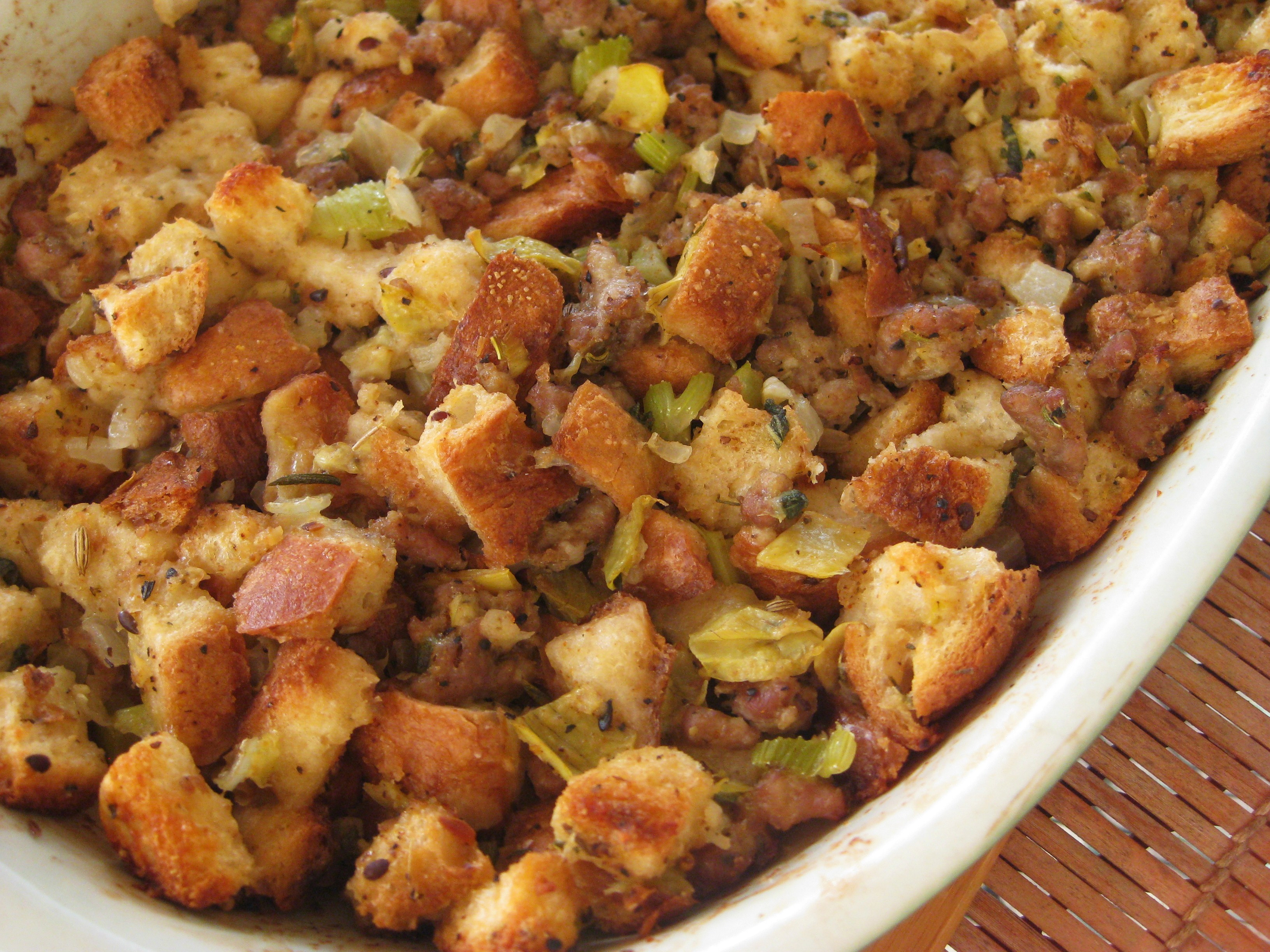 Turkey Sausage Stuffing Recipes Thanksgiving
 Artichoke and Vegan Sausage Stuffing