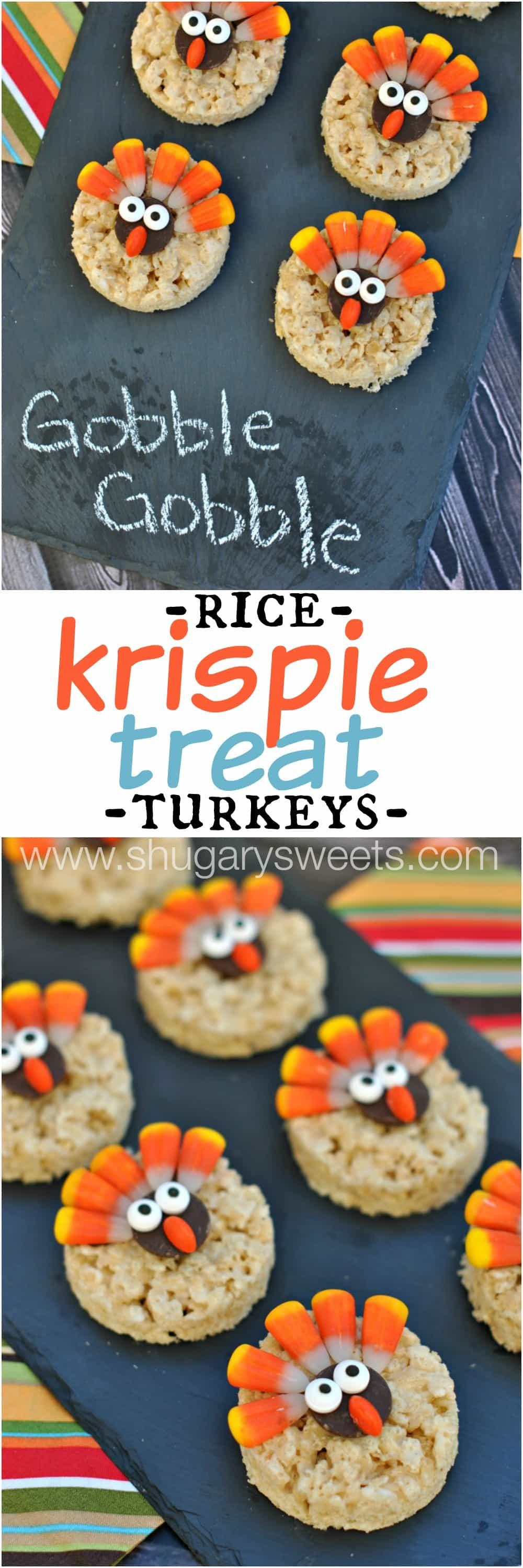 Turkey Treats For Thanksgiving
 Turkey Rice Krispie Treats Shugary Sweets
