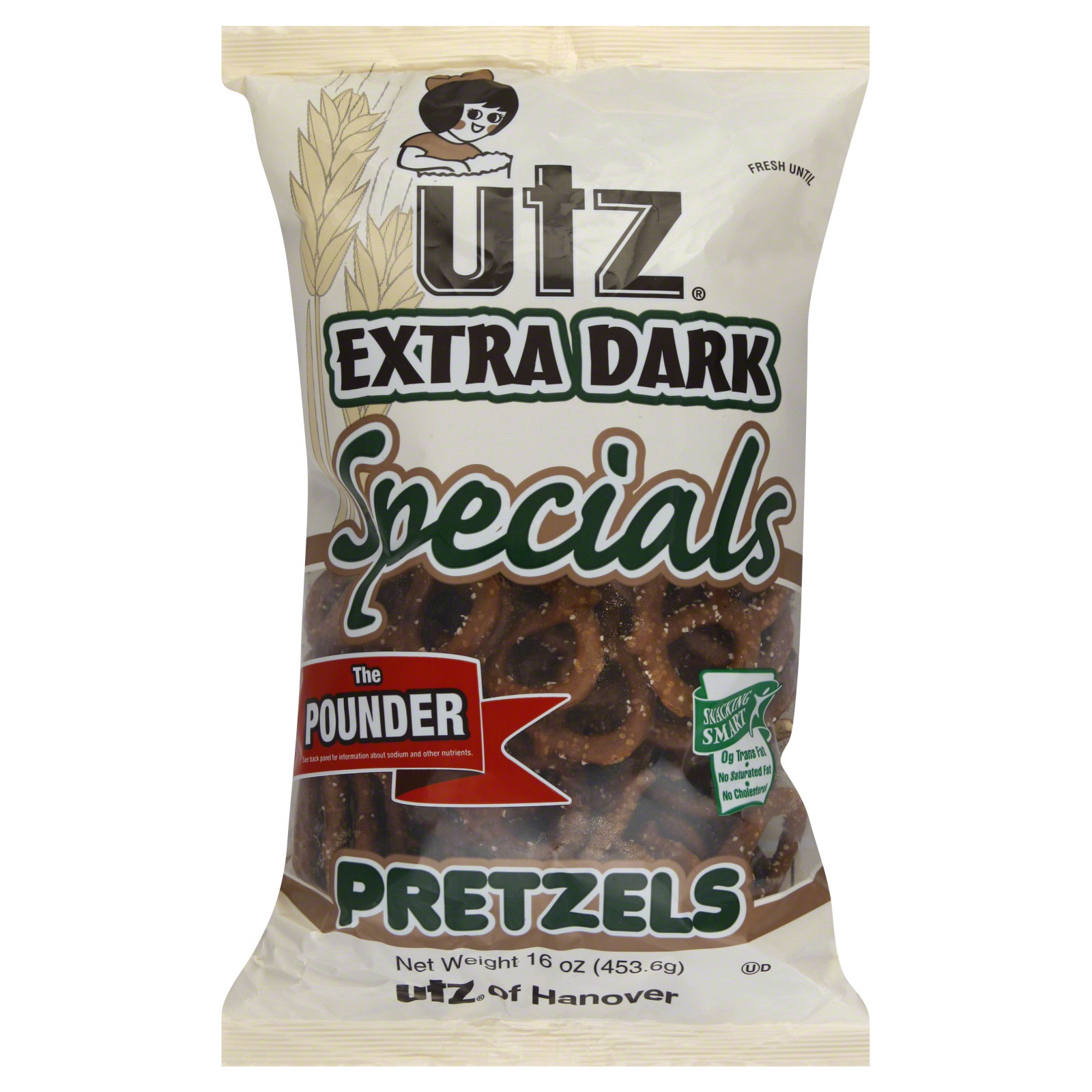 Utz Halloween Pretzels Nutrition Information
 Utz Specials Pretzels Extra Dark The Pounder 16 oz 453
