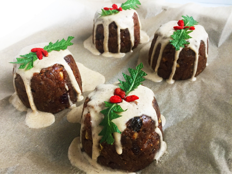 Vegan Christmas Recipes
 Raw Vegan and Paleo Christmas Puddings