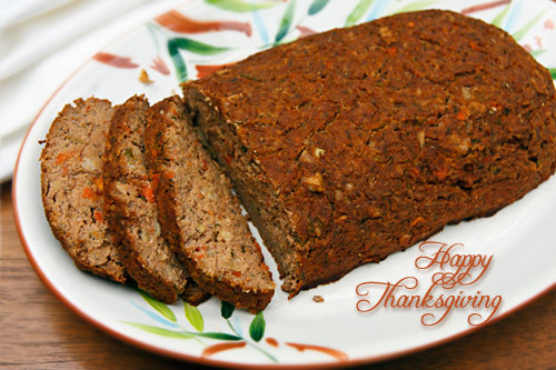 Vegan Thanksgiving Loaf
 Thanksgiving Meatless Loaf
