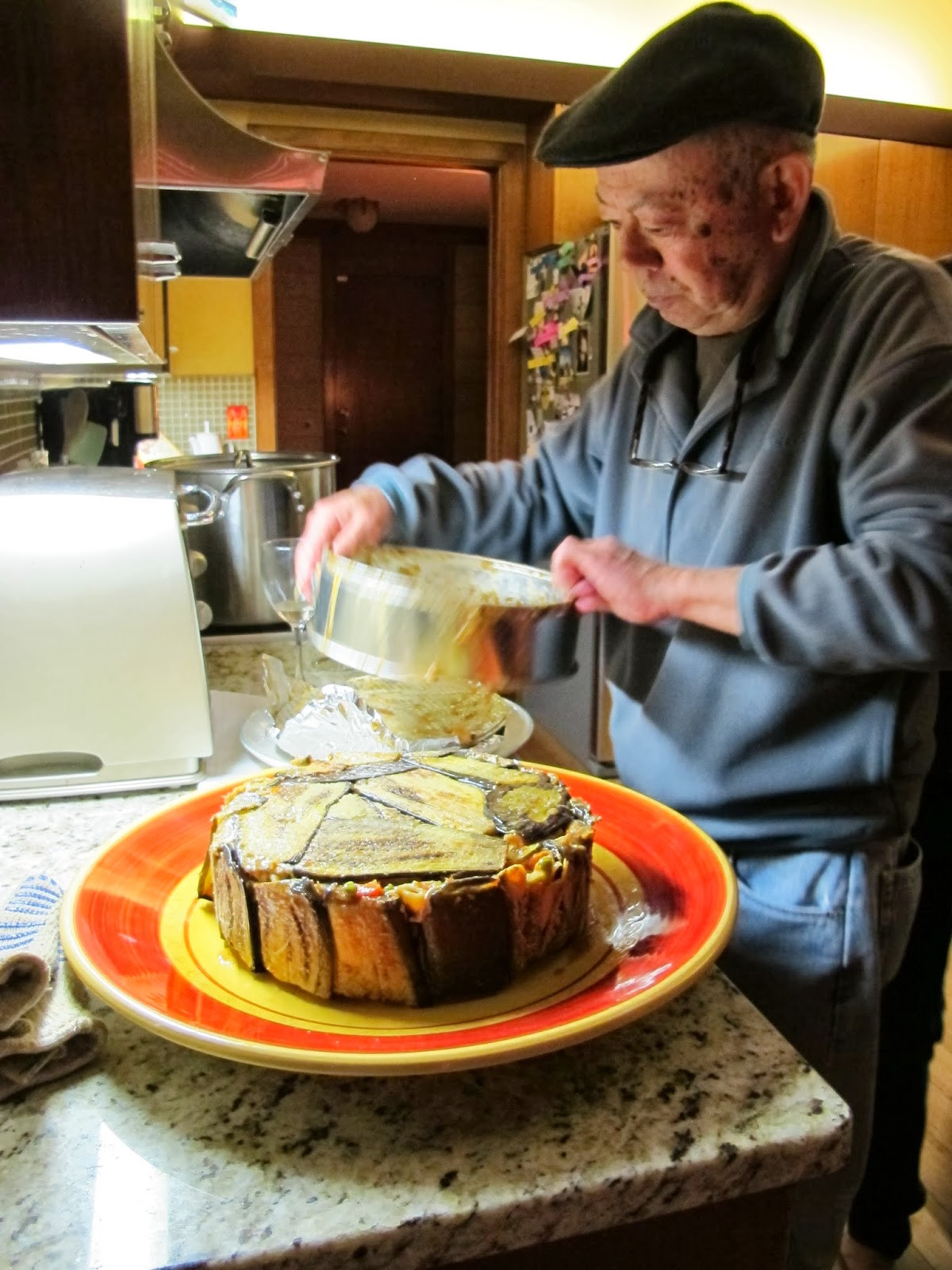 Vegan Thanksgiving Song
 MORE TIME AT THE TABLE Eggplant Timpano at the