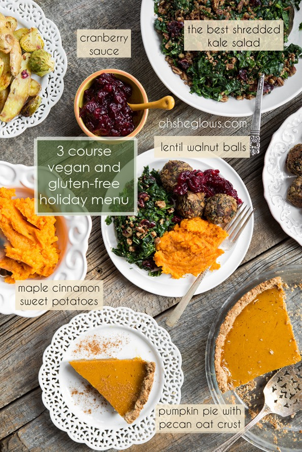 Vegetarian Christmas Dinner Menu
 3 Course Vegan and Gluten Free Holiday Menu – Step by step