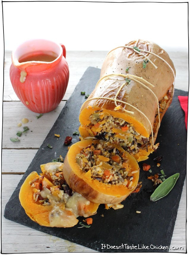 Vegetarian Main Dish For Thanksgiving
 Stuffed Roasted Butternut Squash • it doesn t taste like