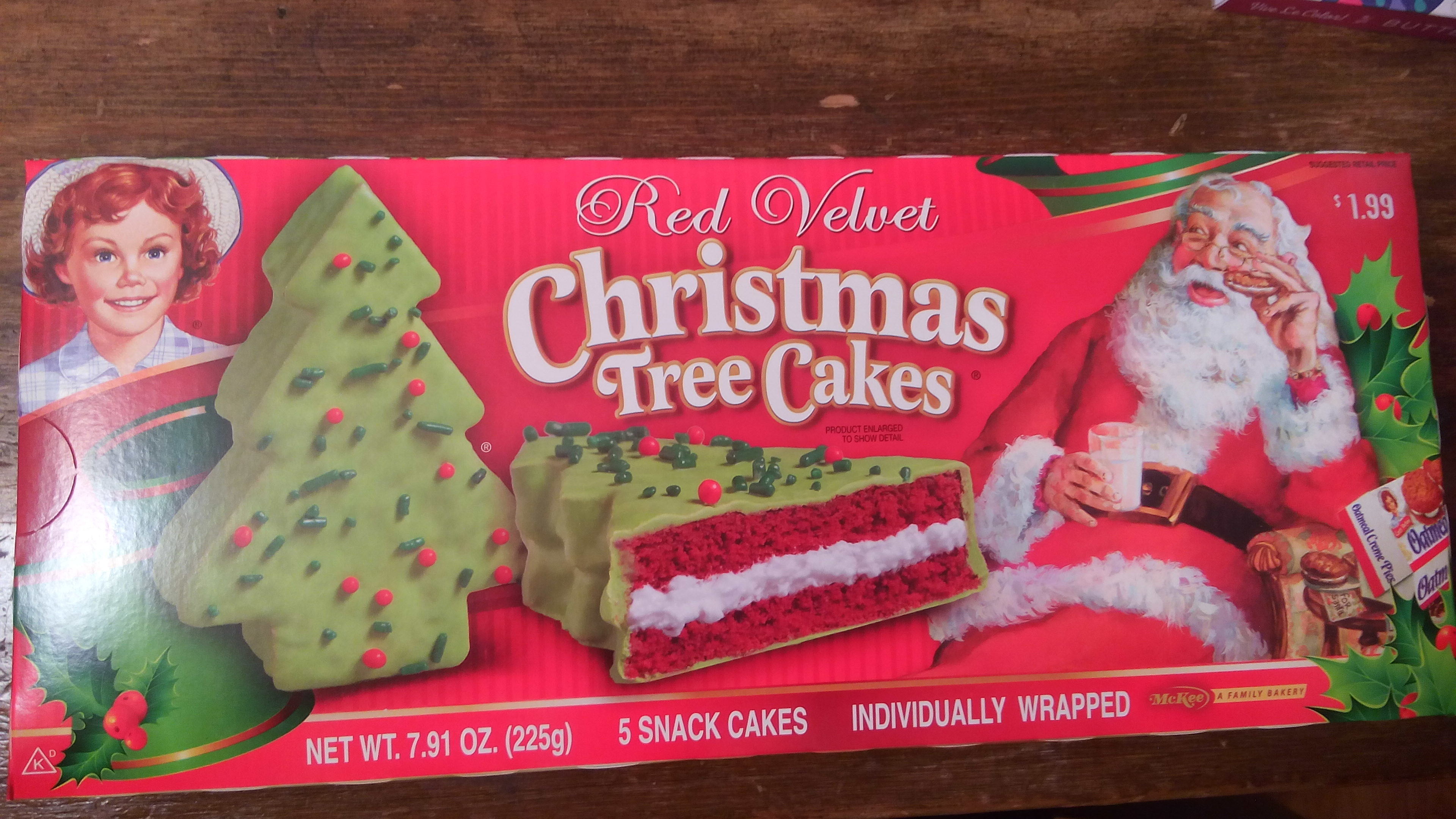Walmart Christmas Cakes
 Little Debbie Red Velvet Christmas Tree Snack Cakes