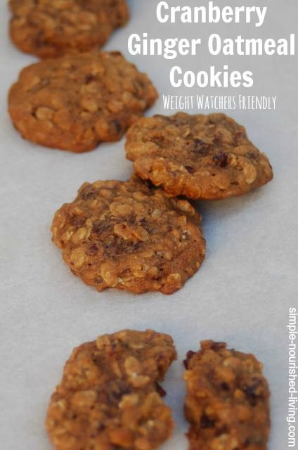 Weight Watchers Christmas Cookies
 Weight Watchers Cranberry Ginger Oatmeal Cookies