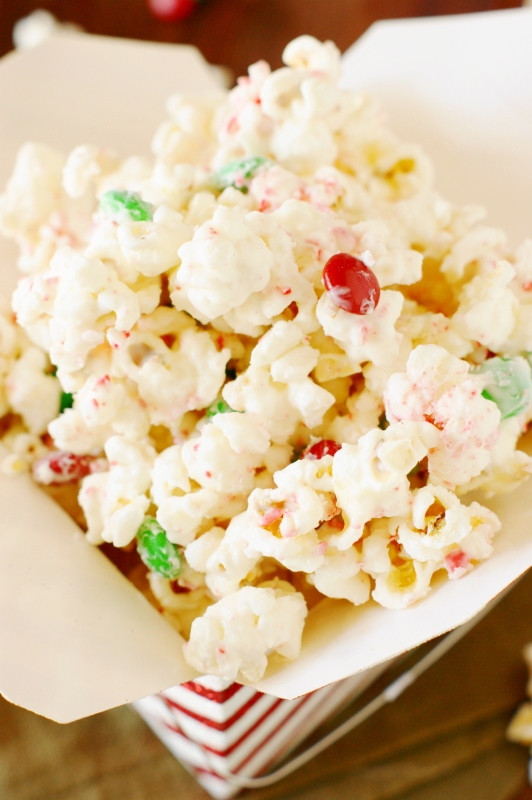 White Chocolate Candy Recipes For Christmas
 Christmas White Chocolate Peppermint Popcorn