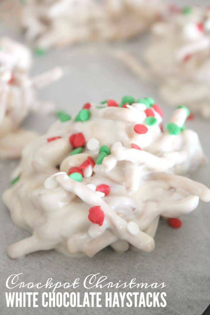 White Chocolate Candy Recipes For Christmas
 White Chocolate Christmas Haystacks Recipe Passion for
